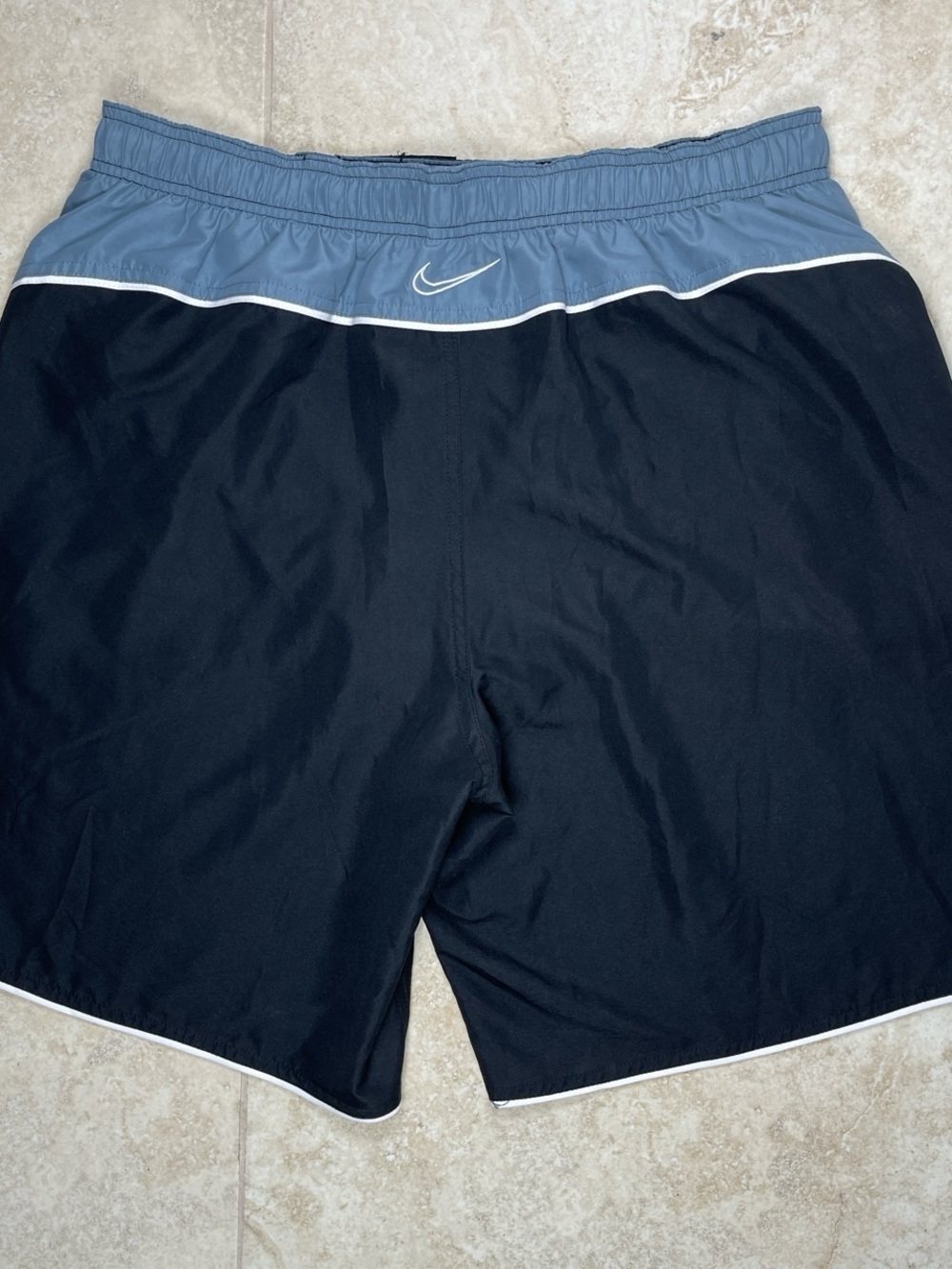 Nike Spliced 9" Volley / Swim Shorts with Liner Black Size XL NWT
